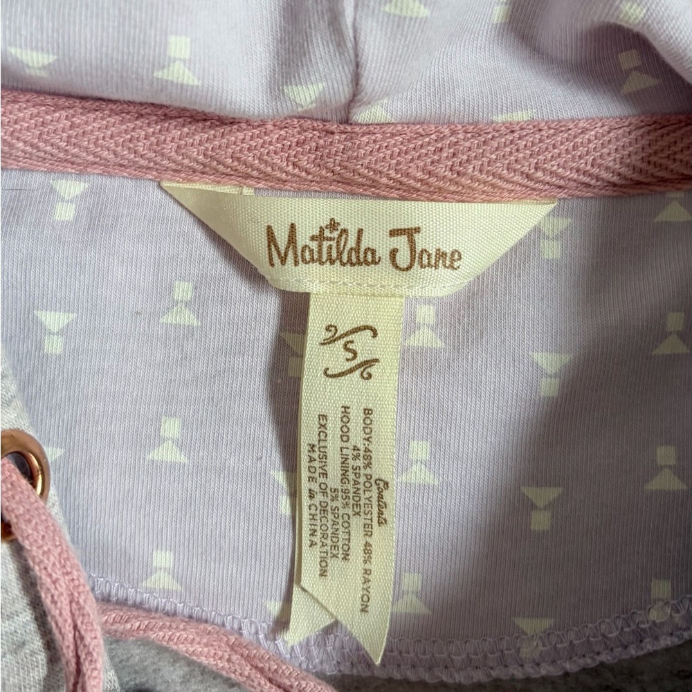 Matilda Jane Women’s Jacket Lookin Good Hoodie Ruffle Peplum Terry Zip Up size S - Picture 8 of 13